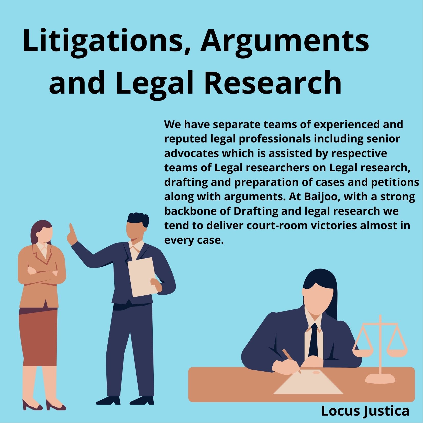 Litigations, Arguments and Legal Research